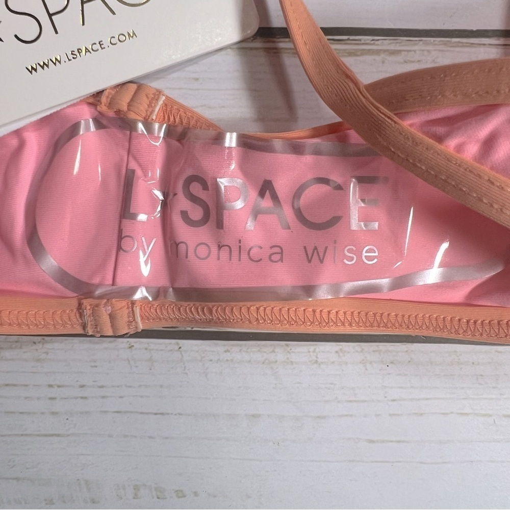L*Space | Tommy Bitsy Bikini Bottom In Crystal Light Pink and Tangy | XS - Picture 7 of 8